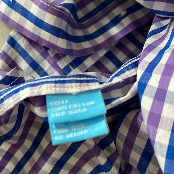 J. MCLAUGHLIN men’s button down shirt size extra large 100% cotton EUC - Picture 6 of 8